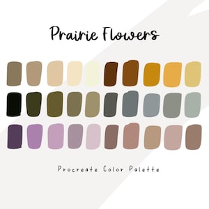 Prairie Flowers, Procreate Color Palette