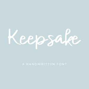 Keepsake, Handwritten Calligraphy Font