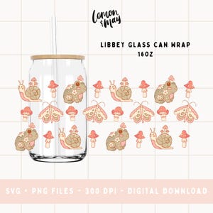 Stugagrodor Libbey Glasburk Cottagecore SVG PNG DTF