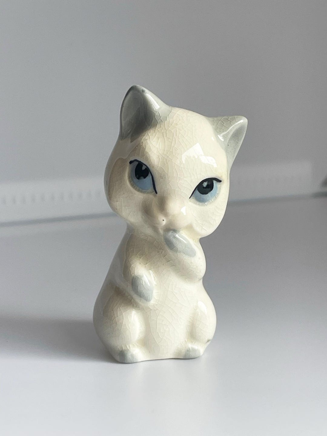 1950s Wade England Figurine Whimsy : Rare Siamese Sitting Kitten, Cat ...