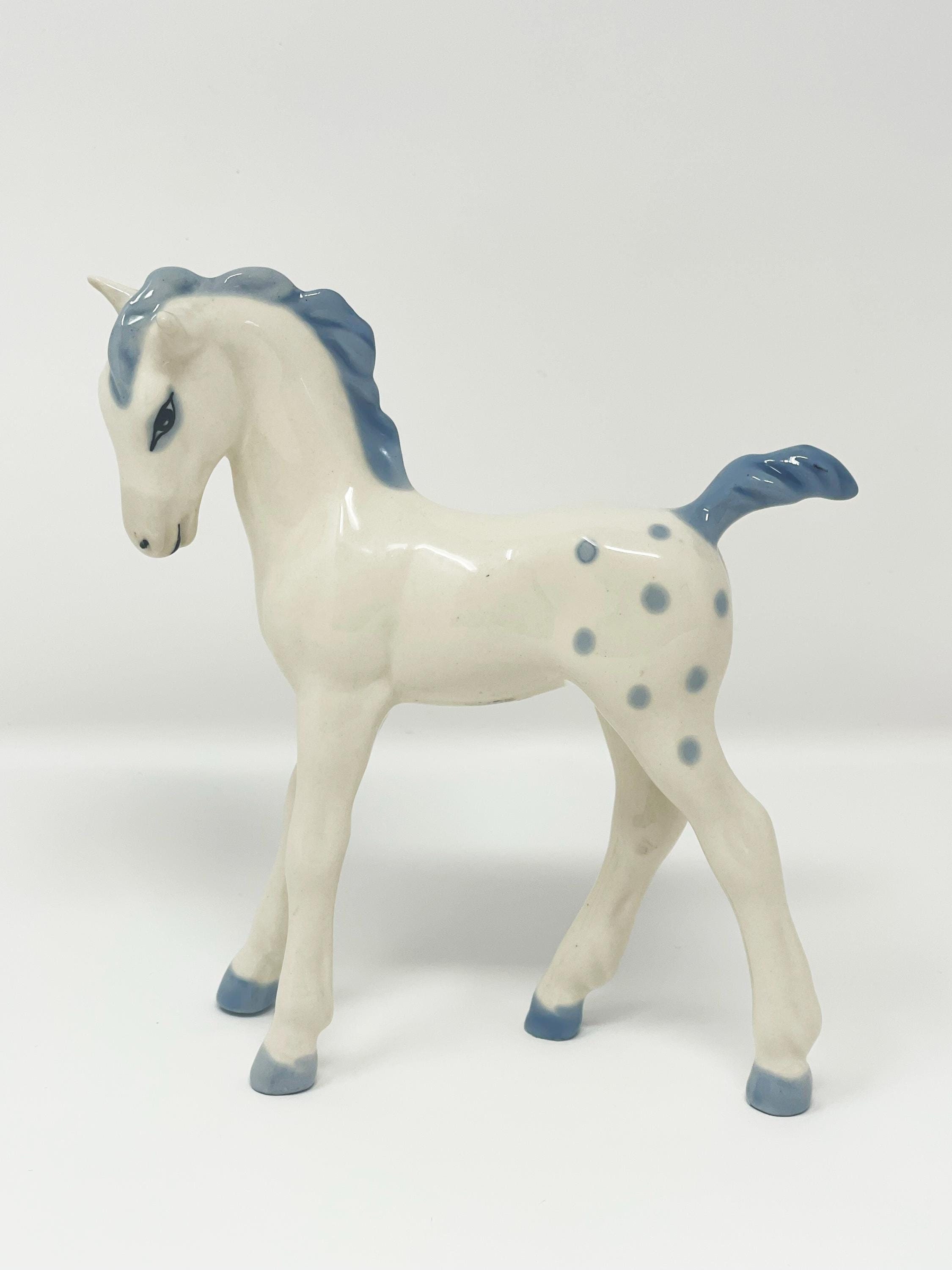Vintage 1940 Dartmoor Pony Wade England White Horse Figurine