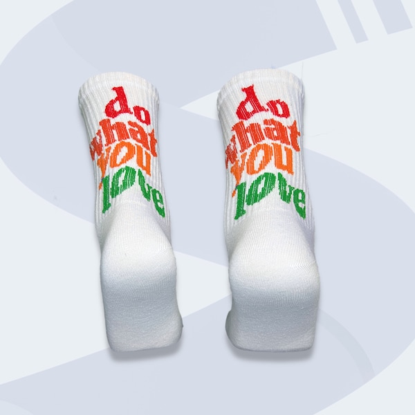 do what you love socke | Tennissocke | Sneakersocke | duftende coole lustige Socken mit bunten Motiven zum verschenken !