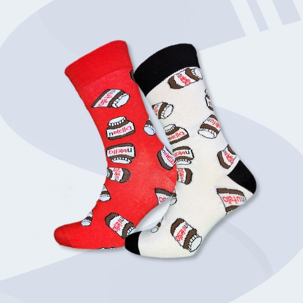 Nutella Socke | duftende coole lustige Socken mit bunten Motiven zum Verschenken |