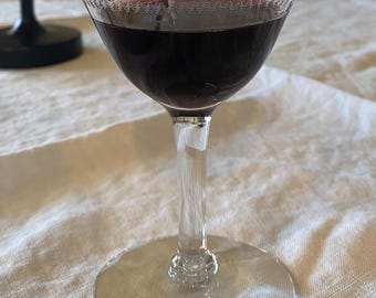 Bicchieri da vino incisi d'epoca