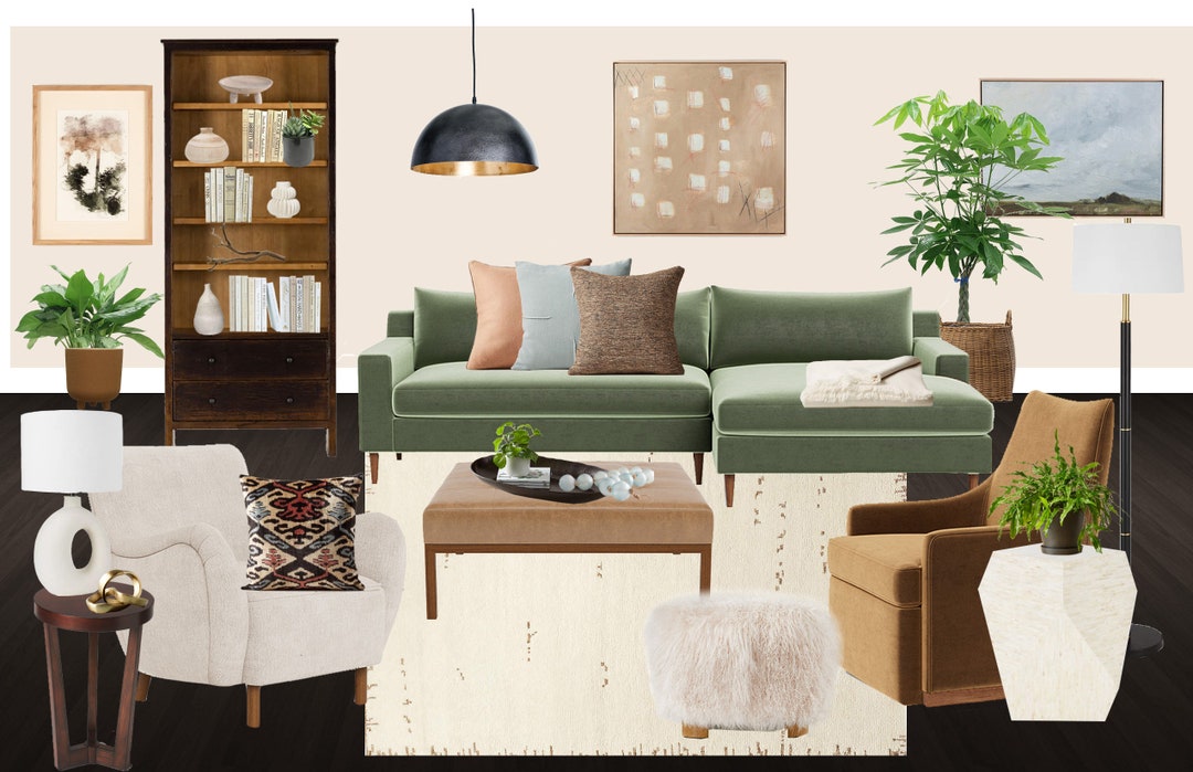 Modern Living Room Concept - Etsy