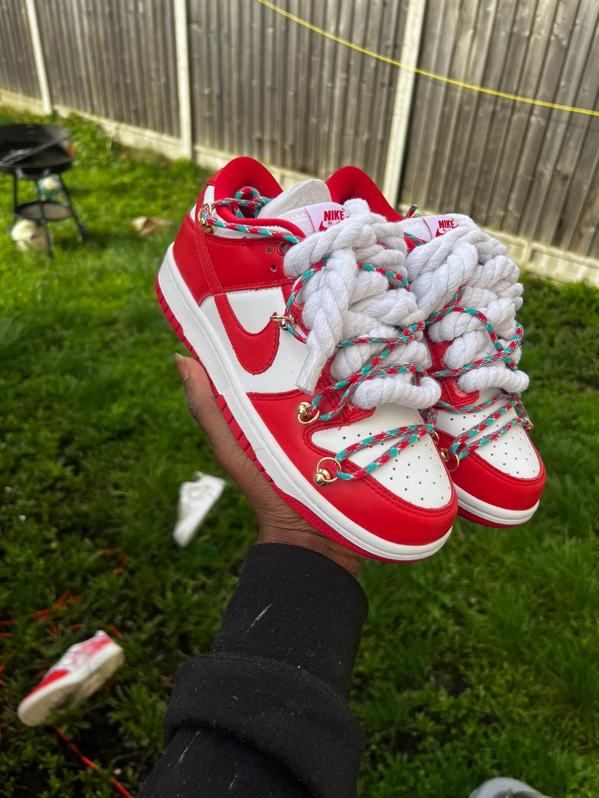 EXTRA Thick Rope Shoe Laces, Travis SB Dunk AJ off White, Natural Twisted  Cotton Rope Af1, Chunky Laces 