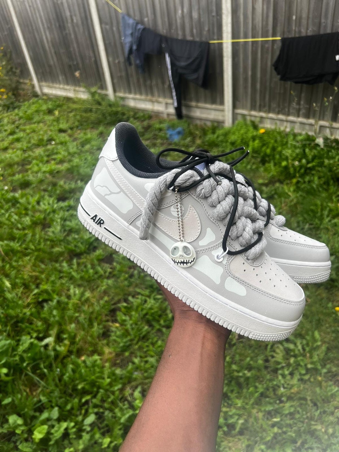 Custom Halloween Air Force 1 Rope Lace Custom Etsy