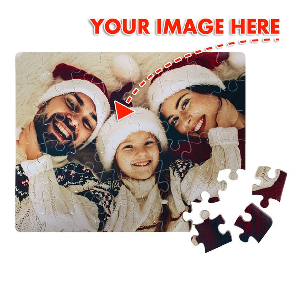 Customized 48 Piece 8" x 10 Jigsaw Puzzle | Add Your Image | Personalized Jigsaw | Custom Printed Jigsaw