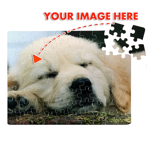 Customized 80 Piece 7.5" x 9.5 Jigsaw Puzzle | Add Your Image | Personalized Jigsaw | Custom Printed Jigsaw