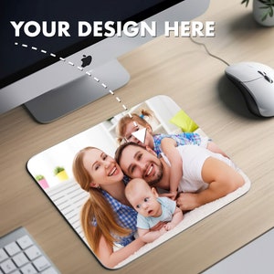 Customized Mouse Pad | Add Your Image | Personalized Mouse Pad | Custom Printed | Family Mouse Pad