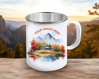 Individuelle Foto Camp Tasse: Personalisierte Edelstahltasse, fügen Sie Ihr Bild hinzu
