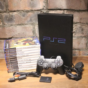 Sony PlayStation 2 PS2 Console TESTED WORKING Official Pad PREMIUM 10 Free  Games