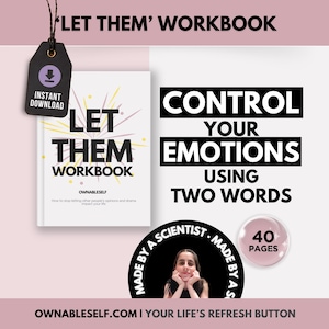 Let Them Workbook, Healthy Relationships Worksheets, Let Them Mentality, Let Them Activities Printable, Let Them Mel Robbins, Let Them Era