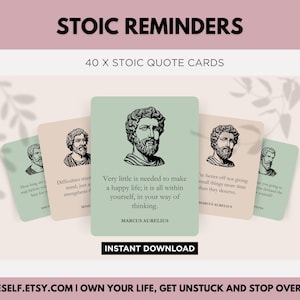 Stoic Reminders Printable, Stoic Quotes on Self Improvement, Seneca Quotes, Stoic Quotes on Anxiety, Philosophical Quotes Digital Download