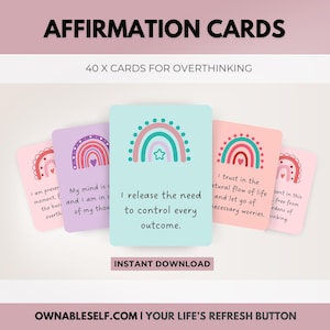 Affirmationen für Angst, Überdenken Hilfe, Beruhigende Mantras für Angst, Mantras für Stressabbau, Wie man mit dem Grübeln aufhört, Angst Zitate