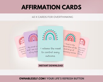 Affirmationen gegen Angstzustände, Hilfe bei übermäßigem Grübeln, Beruhigende Mantras gegen Angstzustände, Mantras zur Stressbewältigung, Wie man Grübeleien stoppt, Zitate zum Thema Angst