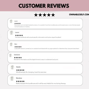 Real customer reviews on how this workbook helped them overcome procrastination, take action, and stop making excuses.