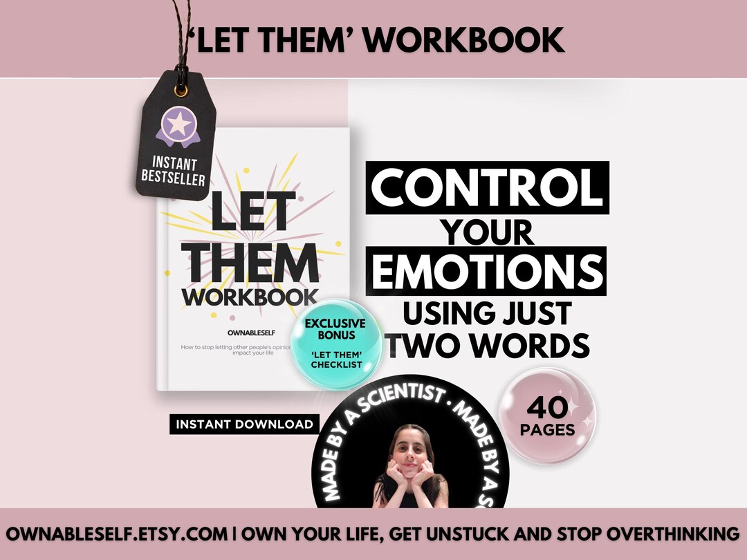 Let Them Workbook, Healthy Relationships Worksheets, Let Them Mentality, Let Them Activities