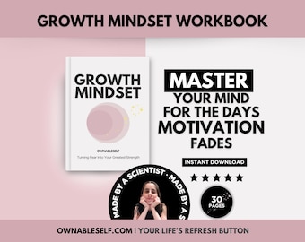Growth Mindset Activities, How to Overcome Fear of Failure, Change Your Mindset, Limiting Beliefs Exercises, Growth Mindset Worksheets PDF