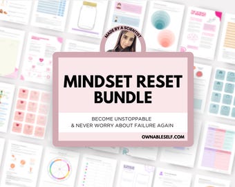 How to Change Mentality, How to Strengthen Your Mindset, Mindset Mastery Bundle, Growth Mindset Activities for Adults, Imposter Syndrome PDF