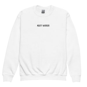 Mighty Warrior Christian Youth crewneck sweatshirt