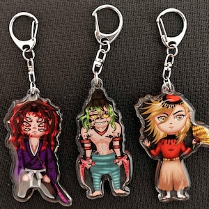 KNY Keychain Acryl Charms Collection Comic Anime Halloween