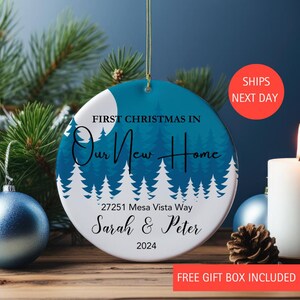 Our New Home Personalized First Christmas In Our New Home, Personalized Christmas Ornament, special keepsake for the Holidays