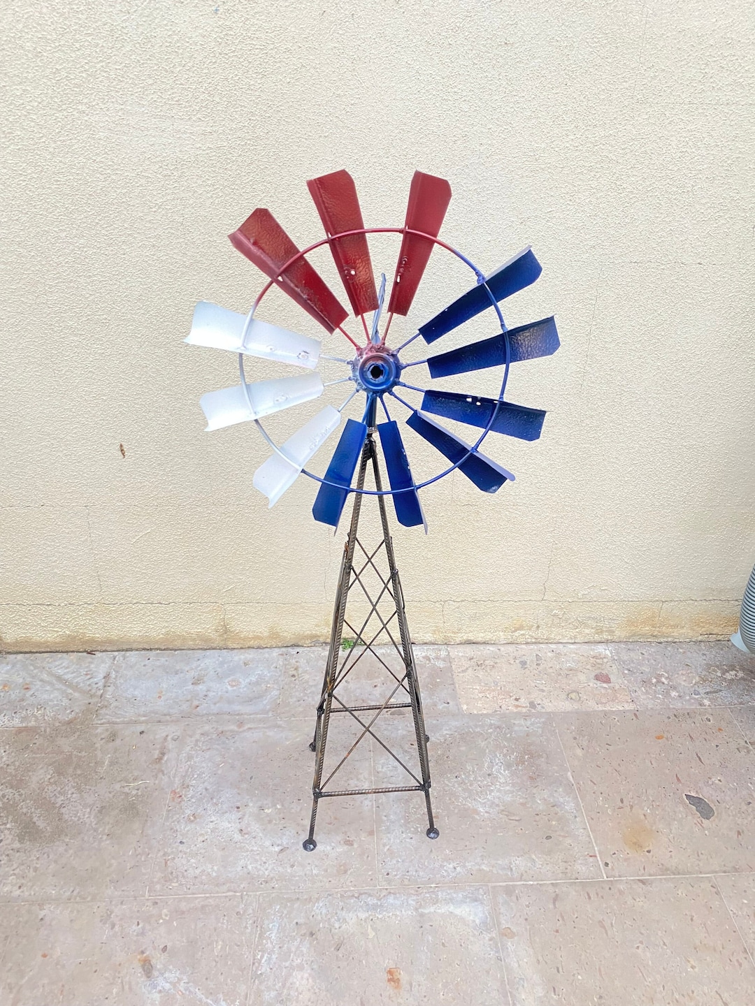 Metal Windmill Yard Art Garden Decor Etsy