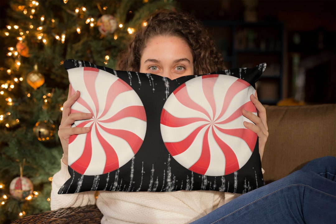 Christmas Candy Cane Pillow Cover Christmas Pillow Cover Etsy