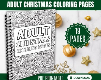 Christmas Coloring Book | Pdf Download | Christmas Games | Christmas Activity Page | Christmas Tree Santa Claus Snowman | Holiday Coloring