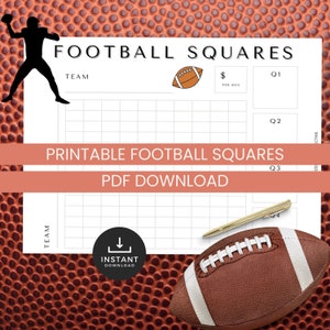 Football Squares | Football Boxes | Fantasy Football Bets | Football Board | The Big Game Board | 100 Squares | Sports Betting Square Game