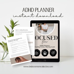 ADHS Journal | ADHS Planer | Produktivitätsplaner| Fokus Planung Journal | Verwandlung | ADHS Arbeitsblätter
