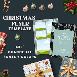 Business Flyer | Editable Christmas Flyer | Craft Fair Flyer | Business Coaching | Lash Flyer | Christmas Party Flyer | Holiday Invitation