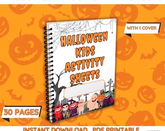 Halloween Bundle | Word Search | Halloween Party Activity | Coloring Pages | Halloween Games | Halloween Kids Printables | Instant Download