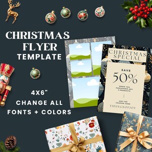 Business Flyer | Editable Christmas Flyer | Craft Fair Flyer | Business Coaching | Lash Flyer | Christmas Party Flyer | Holiday Invitation