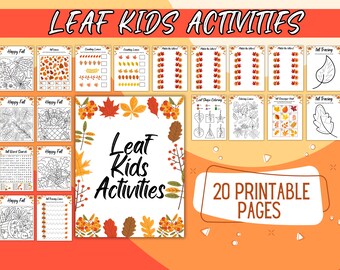 Fall Activity For Kids | Digital Download | Toddler Activity | Matching Leaves | Homeschool Resource | Forest School | Thanksgiving Activity