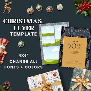 Business Flyer | Editable Christmas Flyer | Craft Fair Flyer | Business Coaching | Lash Flyer | Christmas Party Flyer | Holiday Invitation