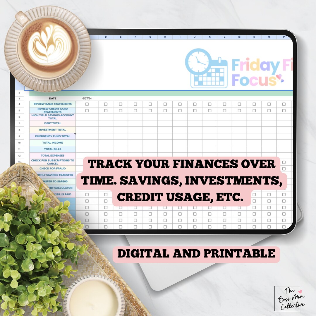 Personal Finance Planner | Digital Template | Expense Tracker ...