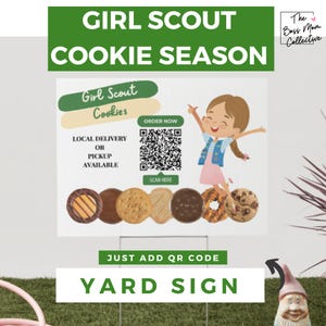 Girl Scout Cookie Organization | Girl Scout Cookie Google Sheet Dashboard | Cookie Booth Event | Cookie Business | Cookie Dealer | Yard Sign