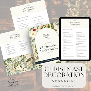Christmas To Do List | Gift Budget Planner | Christmas Decoration Checklist Printable | Instant Download | Christmas Bucket List