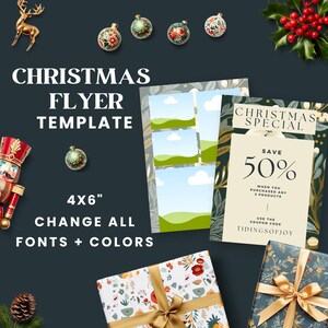 Business Flyer | Editable Christmas Flyer | Craft Fair Flyer | Business Coaching | Lash Flyer | Christmas Party Flyer | Holiday Invitation