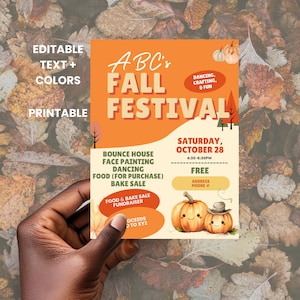 Harvest Festival | Church Fall Harvest Party | Church Fall Festival | Fall Harvest Party Invitation | Digital Download | Printable Template