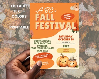 Harvest Festival | Church Fall Harvest Party | Church Fall Festival | Fall Harvest Party Invitation | Digital Download | Printable Template