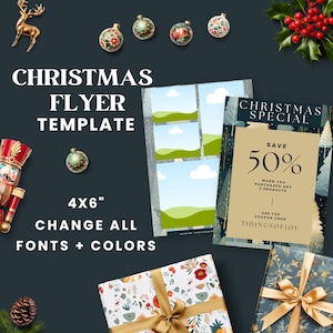 Business Flyer | Editable Christmas Flyer | Craft Fair Flyer | Business Coaching | Lash Flyer | Christmas Party Flyer | Holiday Invitation