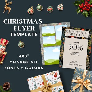 Business Flyer | Editable Christmas Flyer | Craft Fair Flyer | Business Coaching | Lash Flyer | Christmas Party Flyer | Holiday Invitation