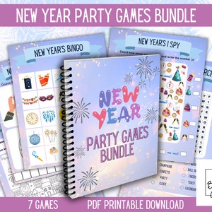 Fun New Years Eve Party Games | New Years Eve Pictionary Game | 2022 - 2023 Nye | Digital Download | New Years Party Games Bundle