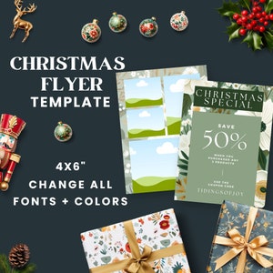 Business Flyer | Editable Christmas Flyer | Craft Fair Flyer | Business Coaching | Lash Flyer | Christmas Party Flyer | Holiday Invitation