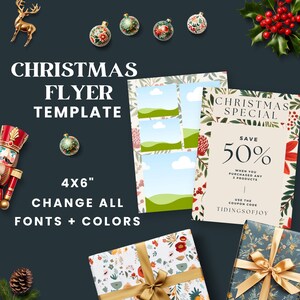 Business Flyer | Editable Christmas Flyer | Craft Fair Flyer | Business Coaching | Lash Flyer | Christmas Party Flyer | Holiday Invitation