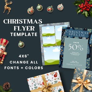 Business Flyer | Editable Christmas Flyer | Craft Fair Flyer | Business Coaching | Lash Flyer | Christmas Party Flyer | Holiday Invitation