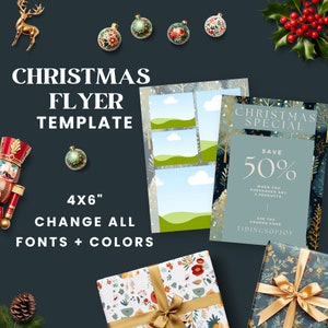 Business Flyer | Editable Christmas Flyer | Craft Fair Flyer | Business Coaching | Lash Flyer | Christmas Party Flyer | Holiday Invitation